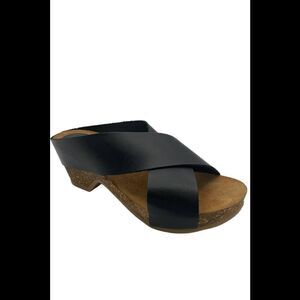 Hee Leather Heeled Sandals Black - Medium